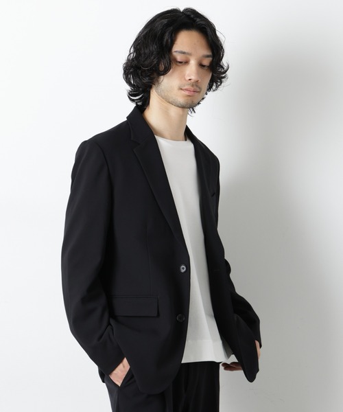 NANO universe（ナノユニバース）の「TR 2B アーバンジャケット（セットアップ可）（テーラードジャケット・メンズ・ブラック/チャコール/その他1・L/M/S）」の18枚目の写真