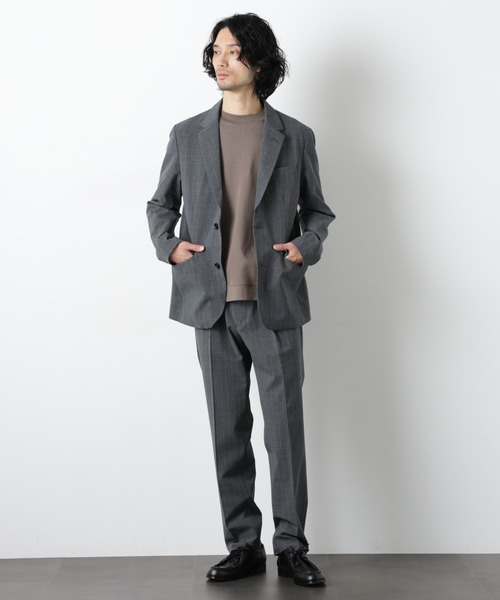 NANO universe（ナノユニバース）の「TR 2B アーバンジャケット（セットアップ可）（テーラードジャケット・メンズ・ブラック/チャコール/その他1・L/M/S）」の7枚目の写真