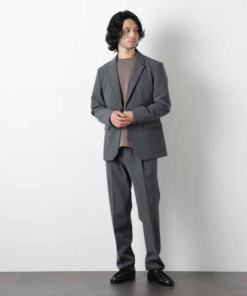 NANO universe（ナノユニバース）の「TR 2B アーバンジャケット（セットアップ可）（テーラードジャケット・メンズ・ブラック/チャコール/その他1・L/M/S）」の8枚目の写真