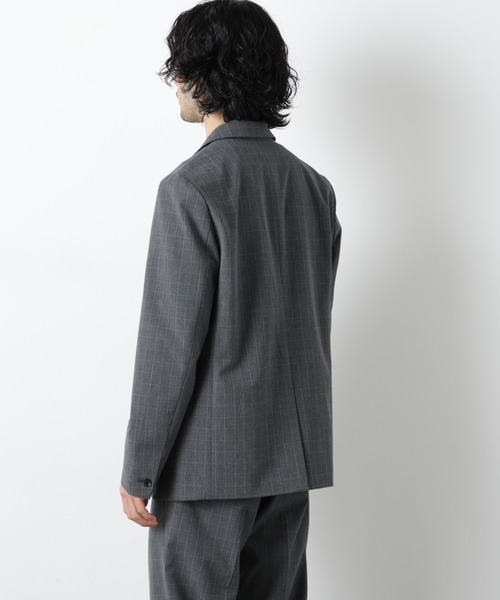 NANO universe（ナノユニバース）の「TR 2B アーバンジャケット（セットアップ可）（テーラードジャケット・メンズ・ブラック/チャコール/その他1・L/M/S）」の6枚目の写真