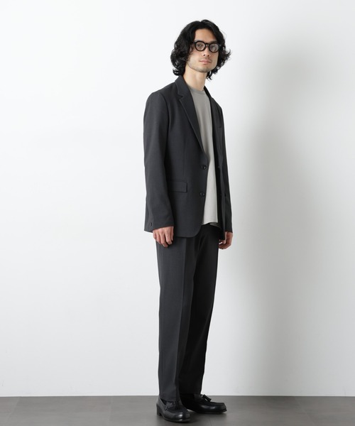 NANO universe（ナノユニバース）の「TR 2B アーバンジャケット（セットアップ可）（テーラードジャケット・メンズ・ブラック/チャコール/その他1・L/M/S）」の16枚目の写真