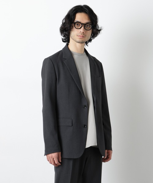 NANO universe（ナノユニバース）の「TR 2B アーバンジャケット（セットアップ可）（テーラードジャケット・メンズ・ブラック/チャコール/その他1・L/M/S）」の11枚目の写真