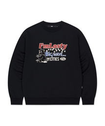 LMC( )��LOSTY SWEATSHIRT black(�X�E�F�b�g)