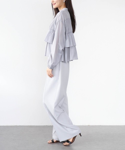 Jines(ジネス)の「ルーミー美脚パンツ(その他パンツ・レディース・ホワイト/ブラック/グレー・38)」の6枚目の写真