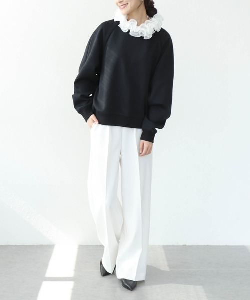 Jines(ジネス)の「ルーミー美脚パンツ(その他パンツ・レディース・ホワイト/ブラック/グレー・38)」の8枚目の写真