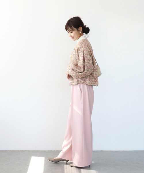 Jines(ジネス)の「ルーミー美脚パンツ(その他パンツ・レディース・ホワイト/ブラック/グレー・38)」の12枚目の写真