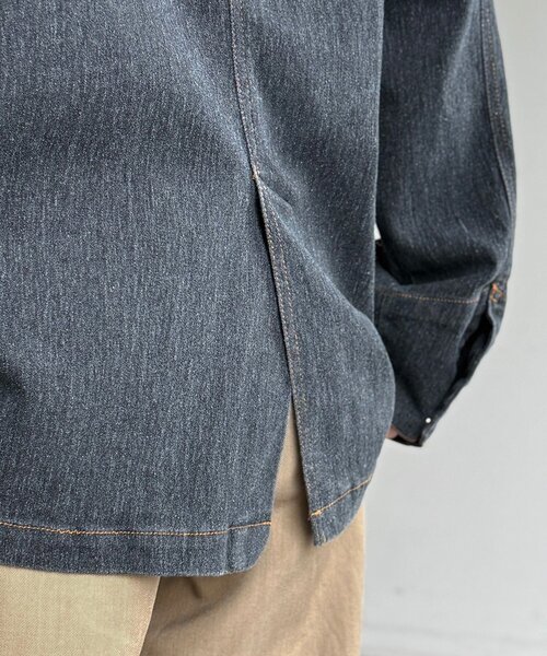 CPCM（シーピーシーエム）の「缶バッジ付きデニムテーラードジャケット（テーラードジャケット・レディース・ブルー/ネイビー/ブラック・FREE）」の8枚目の写真