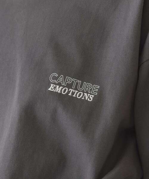 AMERICAN HOLIC(アメリカンホリック)の「NURTURING 刺繍ロゴロンT(Tシャツ/カットソー・レディース・アイボリー/チャコールグレー/オフホワイト・M/L)」の7枚目の写真