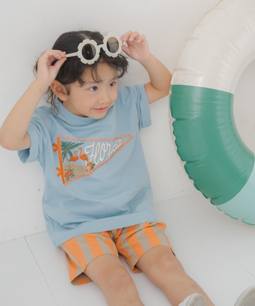 MAKE YOUR DAY（メイクユアデイ）の「ストライプストレッチタックパンツ■80～140cm（その他パンツ・キッズ・サックスブルー/ベージュ・140/130/120/110/100/90/80）」の13枚目の写真