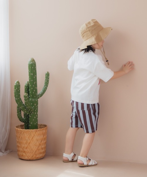MAKE YOUR DAY（メイクユアデイ）の「ストライプストレッチタックパンツ■80～140cm（その他パンツ・キッズ・サックスブルー/ベージュ・140/130/120/110/100/90/80）」の10枚目の写真