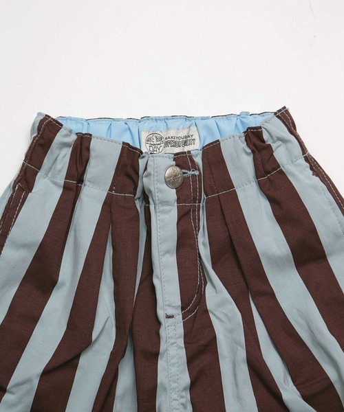 MAKE YOUR DAY（メイクユアデイ）の「ストライプストレッチタックパンツ■80～140cm（その他パンツ・キッズ・サックスブルー/ベージュ・140/130/120/110/100/90/80）」の7枚目の写真