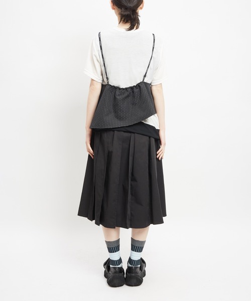 gomme(ゴム)の「Pミックス プリーツキャミ(キャミソール・レディース・ブラック・MEDIUM)」の18枚目の写真