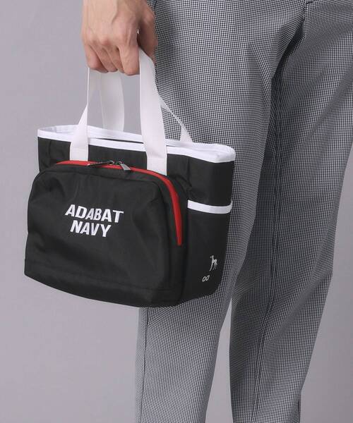 adabat（アダバット）の「【ユニセックス】保冷ポケット付きカートバッグ（トートバッグ・メンズ・ブラック/レッド系1/ネイビー・00）」の4枚目の写真