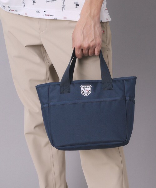 adabat（アダバット）の「【ユニセックス】保冷ポケット付きカートバッグ（トートバッグ・メンズ・ブラック/レッド系1/ネイビー・00）」の8枚目の写真