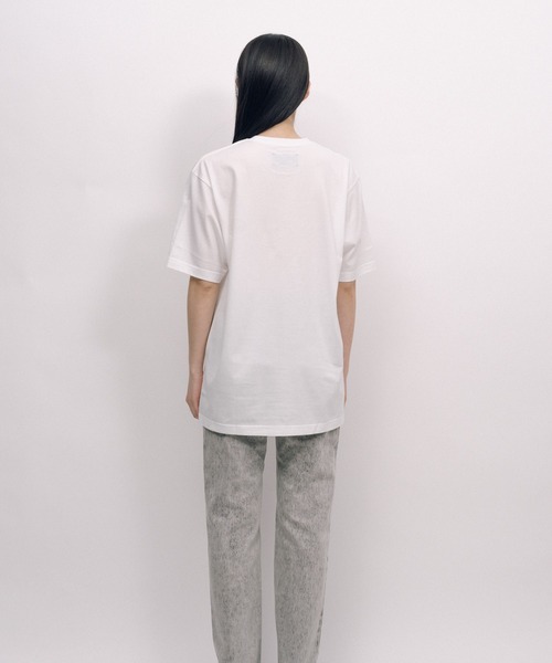 KEISUKEYOSHIDA(ケイスケヨシダ)の「Back Lining T-shirt(Tシャツ/カットソー・レディース・ブラック/ホワイト・M/L)」の6枚目の写真