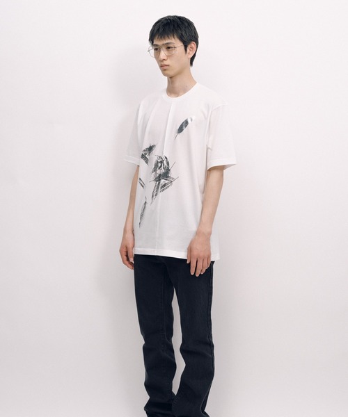 KEISUKEYOSHIDA(ケイスケヨシダ)の「Back Lining T-shirt(Tシャツ/カットソー・レディース・ブラック/ホワイト・M/L)」の8枚目の写真