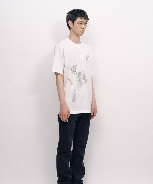KEISUKEYOSHIDA(ケイスケヨシダ)の「Back Lining T-shirt(Tシャツ/カットソー・レディース・ブラック/ホワイト・M/L)」の9枚目の写真