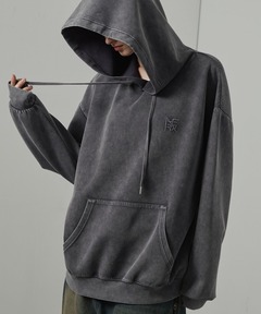 Alfred Alex】ヴィンテージ加工ケミカルウォッシュ ワンポイント刺繍