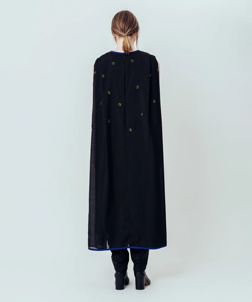 Canaco_(カナコ)の「canaco_: Isokichi Asakura × canaco_ EMBROIDERED NO SLEEVE DRESS(ドレス・レディース・ブラック/ボルドー・2)」の9枚目の写真