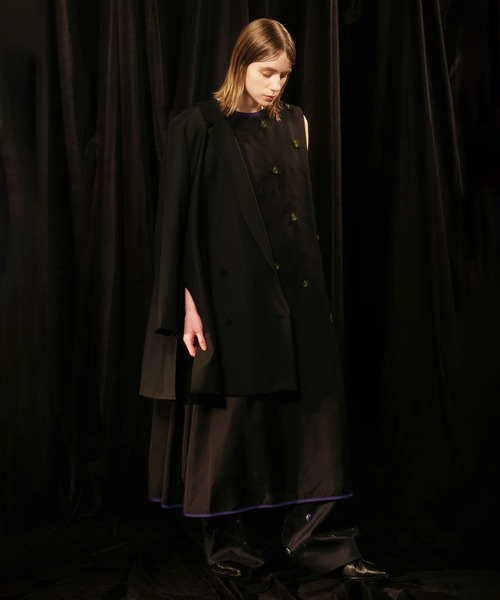 Canaco_(カナコ)の「canaco_: Isokichi Asakura × canaco_ EMBROIDERED NO SLEEVE DRESS(ドレス・レディース・ブラック/ボルドー・2)」の10枚目の写真