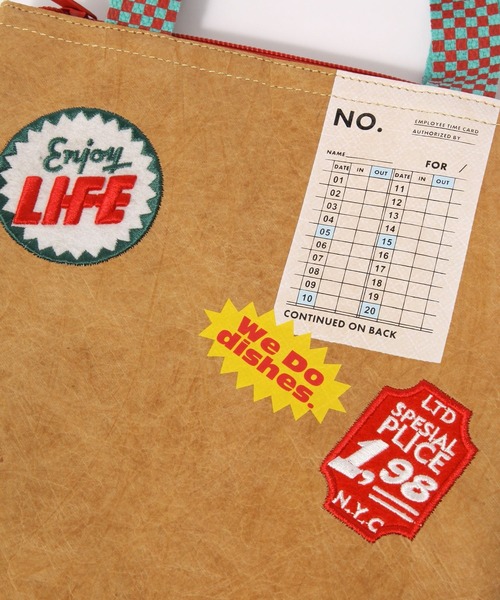 Fishs Eddy(フィッシュエディ)の「【FISHS EDDY(フィッシュエディ)】保冷保温バッグ(トートバッグ・レディース・ブラウン・FREE)」の7枚目の写真