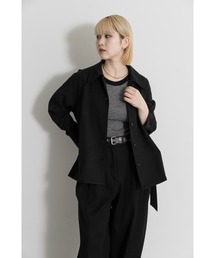 MIDIUMISOLID soutien collar shirt jacket