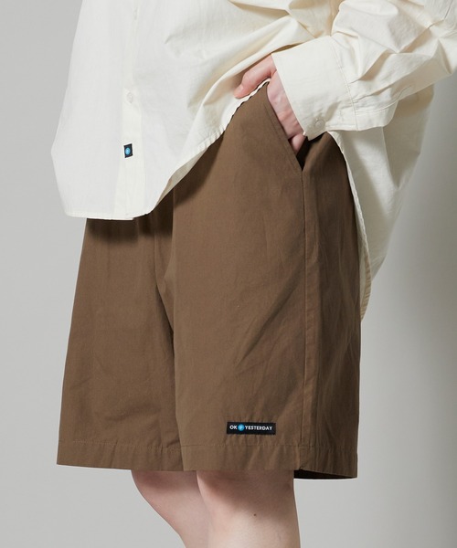 OK YESTERDAY(オッケーイエスタデイ)の「OK YESTERDAY / オーケー イエスタデイ ワイドイージーショーツ / WIDE EASY SHORTS 2026年 夏 夏服(その他パンツ・レディース・ネイビー/ブラック/カーキ/ブラック系その他/ブルー・M/L)」の3枚目の写真