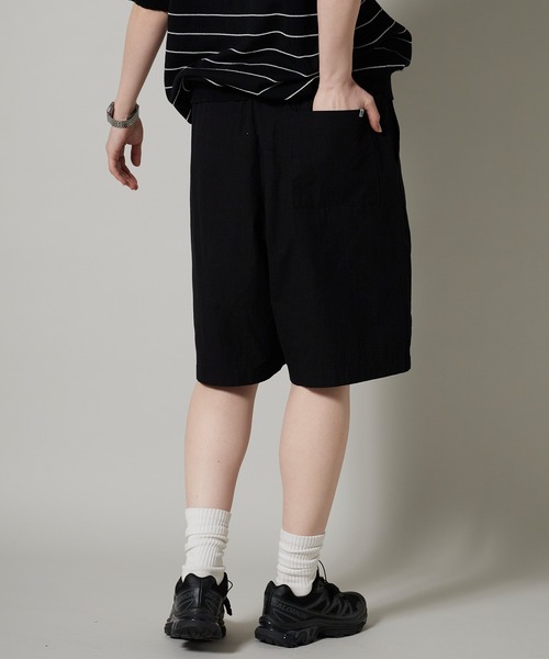 OK YESTERDAY(オッケーイエスタデイ)の「OK YESTERDAY / オーケー イエスタデイ ワイドイージーショーツ / WIDE EASY SHORTS 2026年 夏 夏服(その他パンツ・レディース・ネイビー/ブラック/カーキ/ブラック系その他/ブルー・M/L)」の6枚目の写真