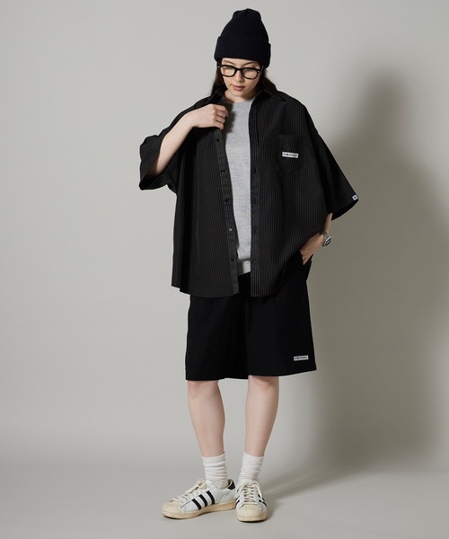 OK YESTERDAY(オッケーイエスタデイ)の「OK YESTERDAY / オーケー イエスタデイ ワイドイージーショーツ / WIDE EASY SHORTS 2026年 夏 夏服(その他パンツ・レディース・ネイビー/ブラック/カーキ/ブラック系その他/ブルー・M/L)」の16枚目の写真