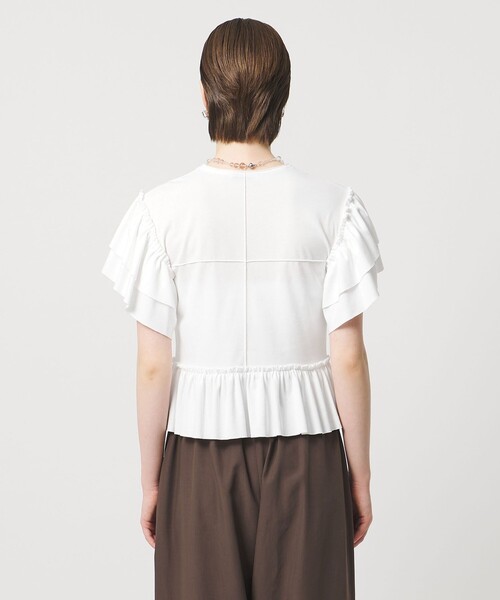 ASTRAET（アストラット）の「＜ASTRAET＞フリル ショートスリーブカットソー（Tシャツ/カットソー・レディース・ホワイト/ブラック・FREE）」の11枚目の写真