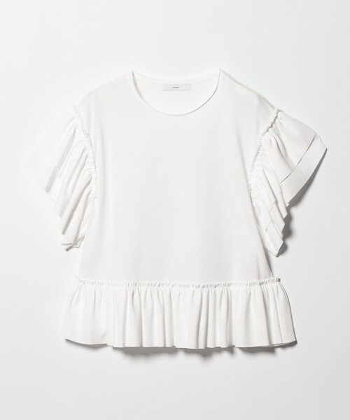 ASTRAET（アストラット）の「＜ASTRAET＞フリル ショートスリーブカットソー（Tシャツ/カットソー・レディース・ホワイト/ブラック・FREE）」の18枚目の写真