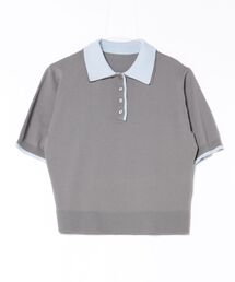 Dita Muaj.（ディータムアージュ）の「配色サマーニットポロ（ポロシャツ）」