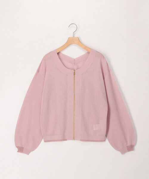 MICO COULIER（ミコクリエ）の「《UV加工》2WAYジップカーディガン（カーディガン/ボレロ・レディース・モカ/ベビーピンク/ライトグレー・38）」の3枚目の写真