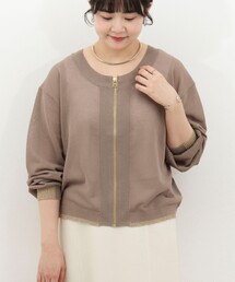 MICO COULIER | 《UV加工》2WAYジップカーディガン(カーディガン/ボレロ)