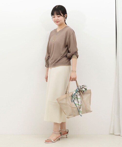 MICO COULIER（ミコクリエ）の「《UV加工》2WAYジップカーディガン（カーディガン/ボレロ・レディース・モカ/ベビーピンク/ライトグレー・38）」の20枚目の写真