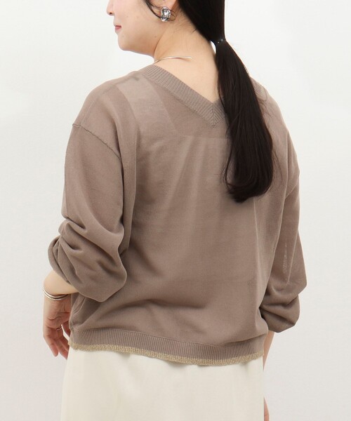 MICO COULIER（ミコクリエ）の「《UV加工》2WAYジップカーディガン（カーディガン/ボレロ・レディース・モカ/ベビーピンク/ライトグレー・38）」の17枚目の写真