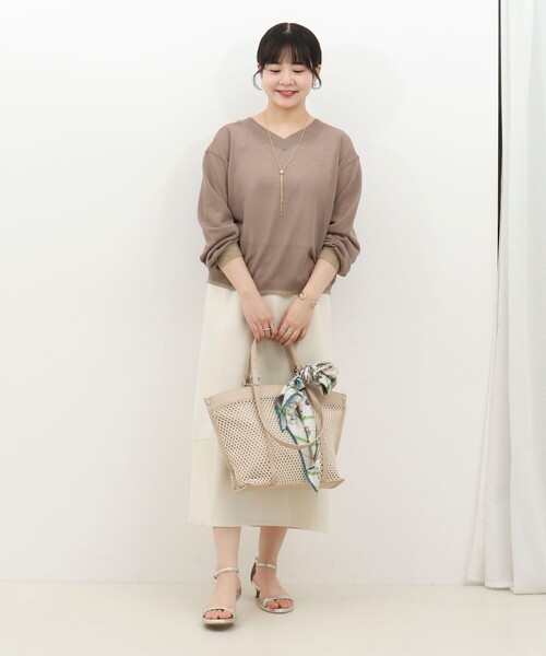 MICO COULIER（ミコクリエ）の「《UV加工》2WAYジップカーディガン（カーディガン/ボレロ・レディース・モカ/ベビーピンク/ライトグレー・38）」の16枚目の写真