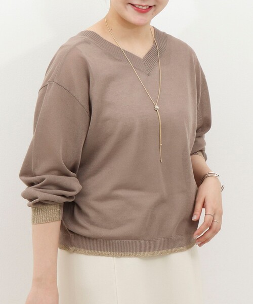 MICO COULIER（ミコクリエ）の「《UV加工》2WAYジップカーディガン（カーディガン/ボレロ・レディース・モカ/ベビーピンク/ライトグレー・38）」の15枚目の写真