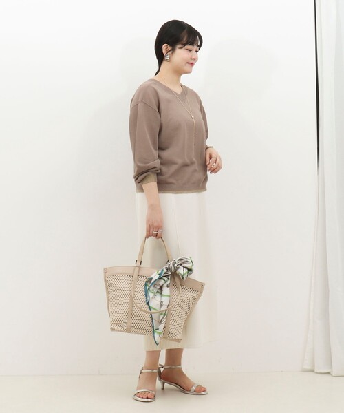 MICO COULIER（ミコクリエ）の「《UV加工》2WAYジップカーディガン（カーディガン/ボレロ・レディース・モカ/ベビーピンク/ライトグレー・38）」の14枚目の写真