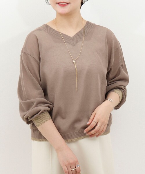 MICO COULIER（ミコクリエ）の「《UV加工》2WAYジップカーディガン（カーディガン/ボレロ・レディース・モカ/ベビーピンク/ライトグレー・38）」の11枚目の写真