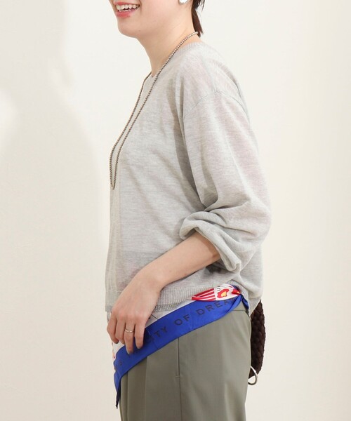 MICO COULIER（ミコクリエ）の「《UV加工》2WAYジップカーディガン（カーディガン/ボレロ・レディース・モカ/ベビーピンク/ライトグレー・38）」の6枚目の写真