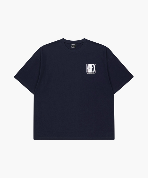 HDEX(エイチデックス)の「クラックプリンテッドショートスリーブ (ネイビー)(Tシャツ/カットソー・メンズ・ネイビー・MEDIUM/LARGE/X-LARGE/2XL)」の3枚目の写真