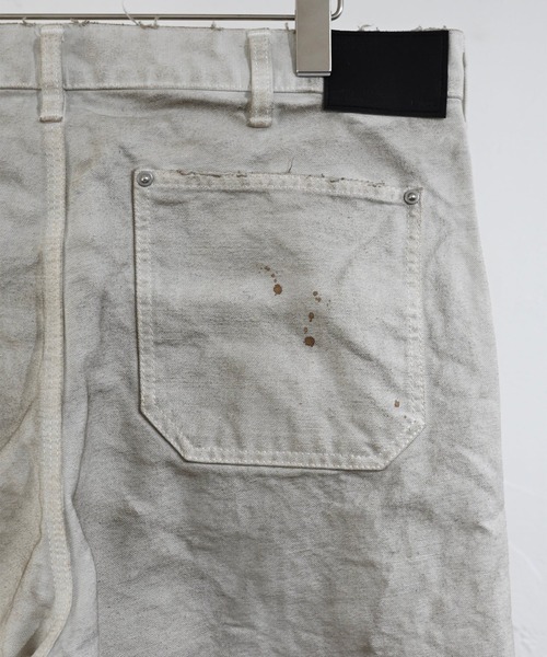 Rafu（ラフ）の「【MIYAGIHIDETAKA】Damaged Work Pants（デニムパンツ・メンズ・ブラック/インディゴブルー/ホワイト・L/XL）」の10枚目の写真