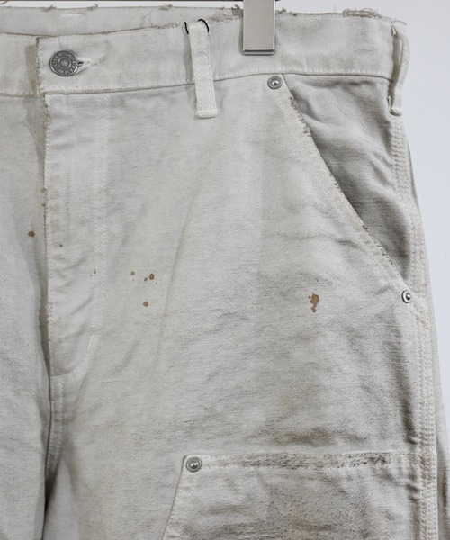 Rafu（ラフ）の「【MIYAGIHIDETAKA】Damaged Work Pants（デニムパンツ・メンズ・ブラック/インディゴブルー/ホワイト・L/XL）」の11枚目の写真