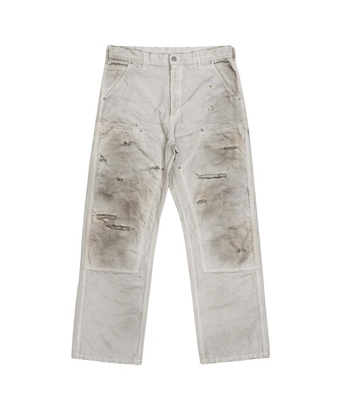 Rafu（ラフ）の「【MIYAGIHIDETAKA】Damaged Work Pants（デニムパンツ・メンズ・ブラック/インディゴブルー/ホワイト・L/XL）」の4枚目の写真