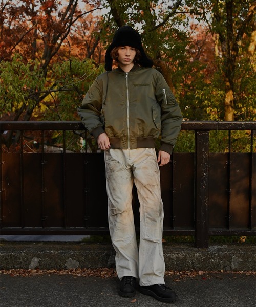 Rafu（ラフ）の「【MIYAGIHIDETAKA】Damaged Work Pants（デニムパンツ・メンズ・ブラック/インディゴブルー/ホワイト・L/XL）」の15枚目の写真