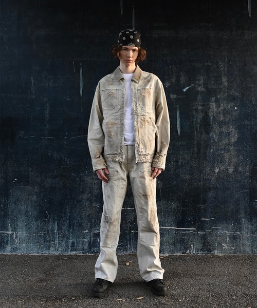 Rafu（ラフ）の「【MIYAGIHIDETAKA】Damaged Work Pants（デニムパンツ・メンズ・ブラック/インディゴブルー/ホワイト・L/XL）」の16枚目の写真