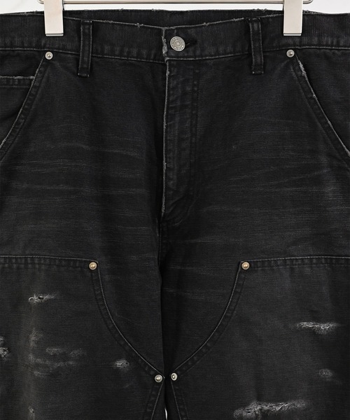Rafu（ラフ）の「【MIYAGIHIDETAKA】Damaged Work Pants（デニムパンツ・メンズ・ブラック/インディゴブルー/ホワイト・L/XL）」の20枚目の写真