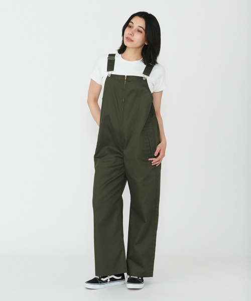 Dickies（ディッキーズ）の「Dickies/ディッキーズ　レディース TCツイル オーバーオール/サロペット/オールインワン（サロペット/オーバーオール・レディース・ベージュ/ブラック/オリーブ・MEDIUM/LARGE）」の3枚目の写真