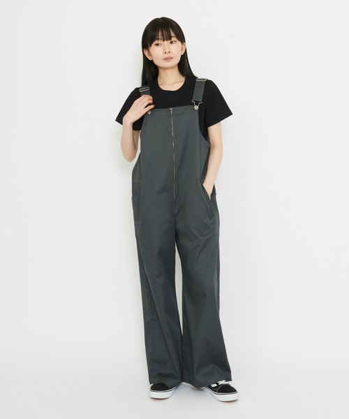 Dickies（ディッキーズ）の「Dickies/ディッキーズ　レディース TCツイル オーバーオール/サロペット/オールインワン（サロペット/オーバーオール・レディース・ベージュ/ブラック/オリーブ・MEDIUM/LARGE）」の5枚目の写真